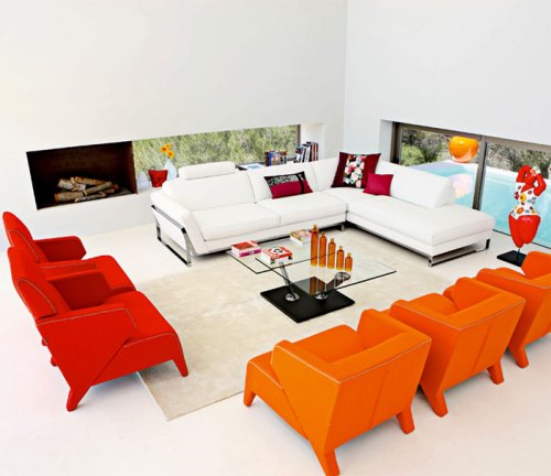 colorful chairs for living room 